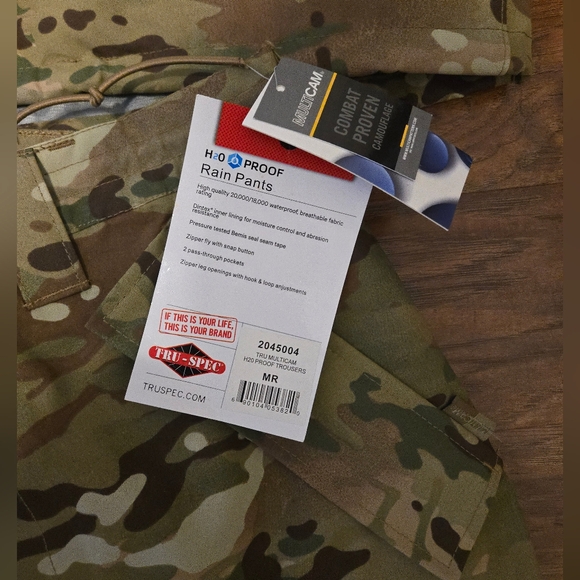 TRU SPEC Camouflage Camo Outfit Shirt Pants Mens Medium Paintball Ops Cosplay - Picture 2 of 10